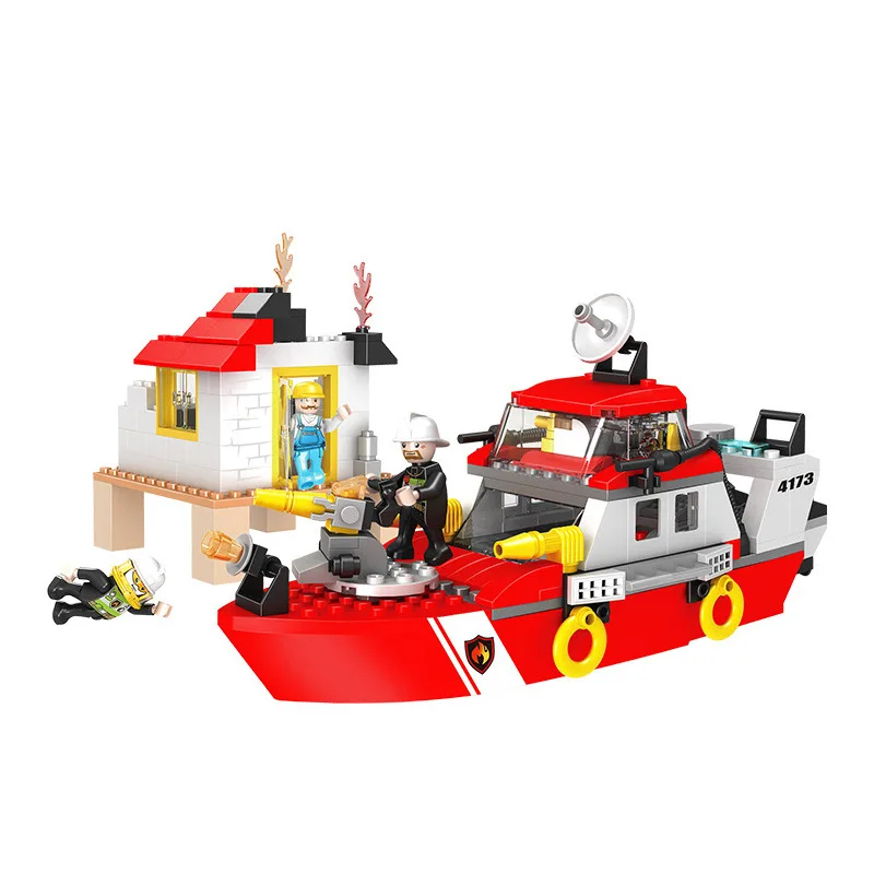 Simulation built-in light Fire boat assembly building blocks toy fire rescue boat children puzzle assembly kid's toy
Simulation built-in light Fire boat assembly building blocks toy fire rescue boat children puzzle assembly kid's toy