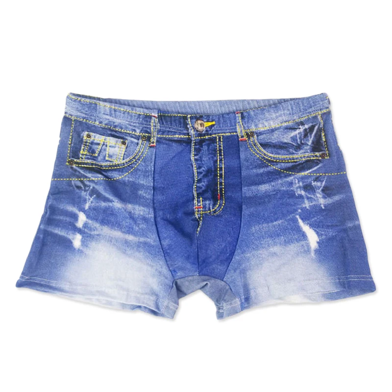 Men Denim Underwear 3D Sexy Boxers Jeans Shorts Classic Print Boxers Cotton Breathable Mens U Convex Pouch Underpants
Men Denim Underwear 3D Sexy Boxers Jeans Shorts Classic Print Boxers Cotton Breathable Mens U Convex Pouch Underpants