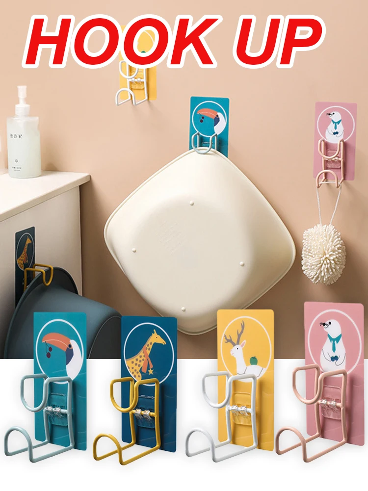 Washbasin Hook Multifunctional Storage Sticky Hook Cartoon Punch Free Washbasin Towel Storage Rack For Kitchen Bathroom
Washbasin Hook Multifunctional Storage Sticky Hook Cartoon Punch Free Washbasin Towel Storage Rack For Kitchen Bathroom