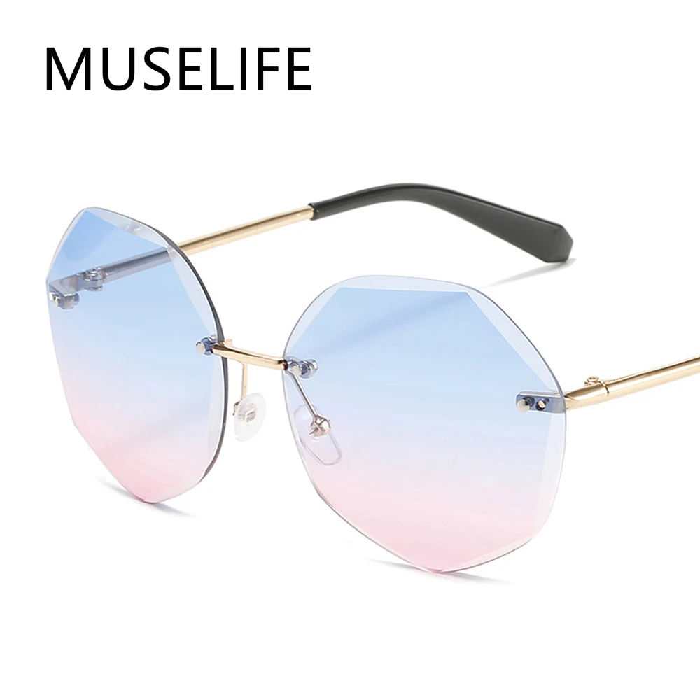 MUSELIFE Rimless Women's Sunglasses Fashion Gradient Lenses Sunglasses Lady Vintage Alloy Legs Classic Designer Shades UV400
MUSELIFE Rimless Women's Sunglasses Fashion Gradient Lenses Sunglasses Lady Vintage Alloy Legs Classic Designer Shades UV400