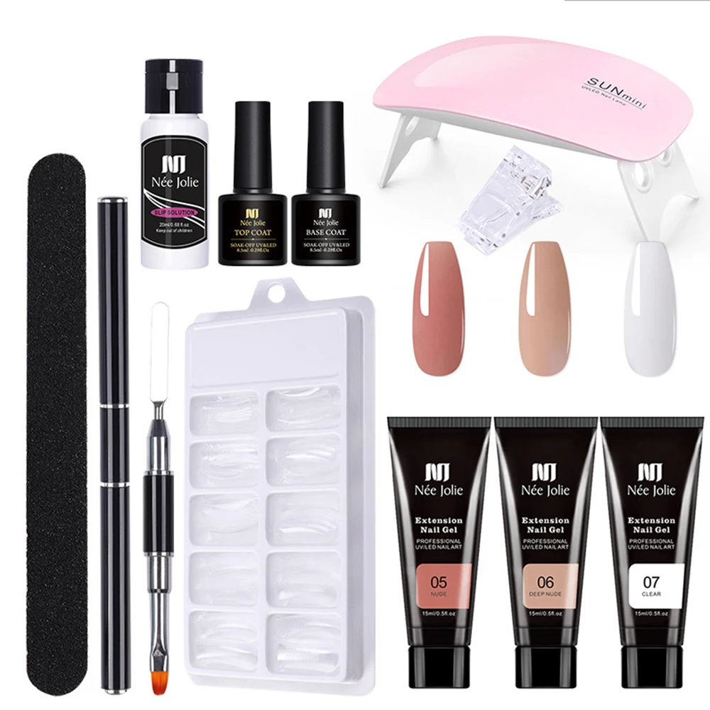 Manicure Set Nail Poly uv gel Kit Builder Gel Nail Brush Soak off Quick Building Finger Extension Camouflage Nail Art Design
Manicure Set Nail Poly uv gel Kit Builder Gel Nail Brush Soak off Quick Building Finger Extension Camouflage Nail Art Design