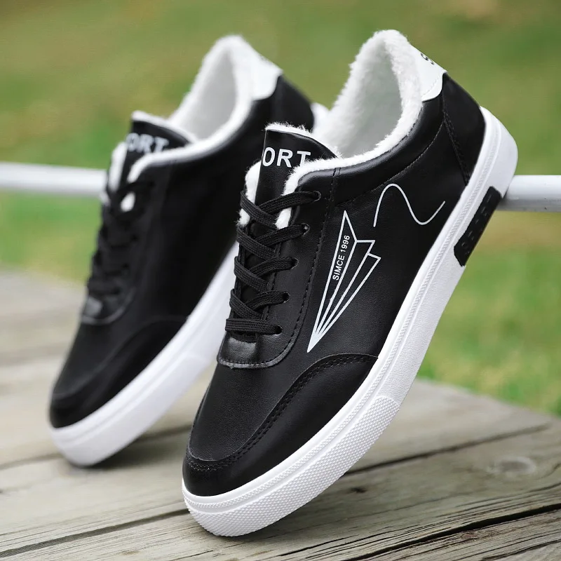 2021 Winter Men's Casual Sneakers Comfortable Warm Fur Man Board Shoes Outdoor Walking Shoe Flat Male Shoes Zapatos De Hombre
2021 Winter Men's Casual Sneakers Comfortable Warm Fur Man Board Shoes Outdoor Walking Shoe Flat Male Shoes Zapatos De Hombre