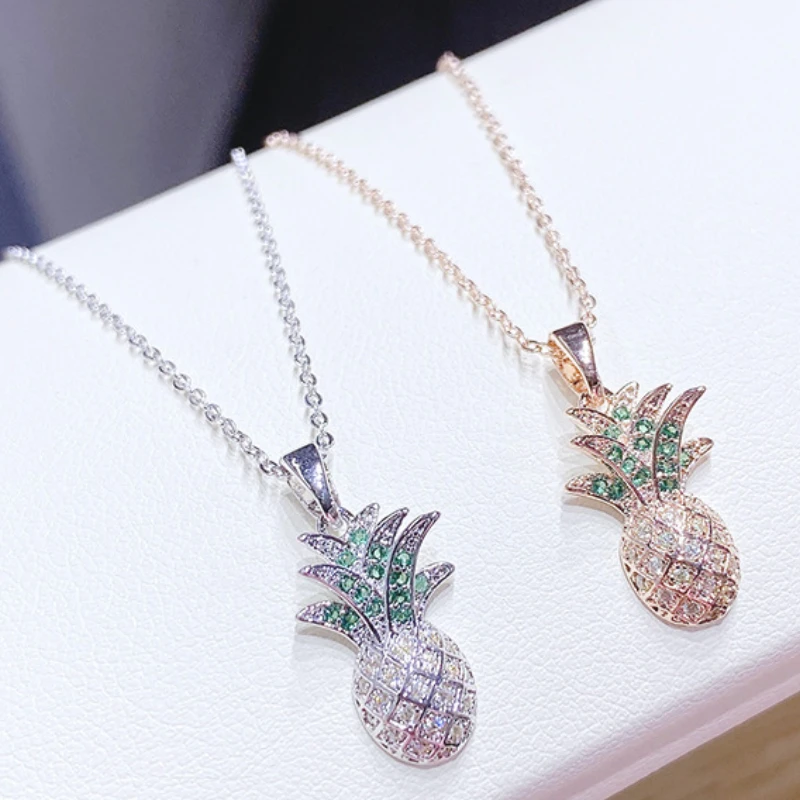 Showfay Creative New Pineapple Fruit Necklace Rose Gold Snake Bones Chain Women 2021 Fashion Jewelry
Showfay Creative New Pineapple Fruit Necklace Rose Gold Snake Bones Chain Women 2021 Fashion Jewelry
