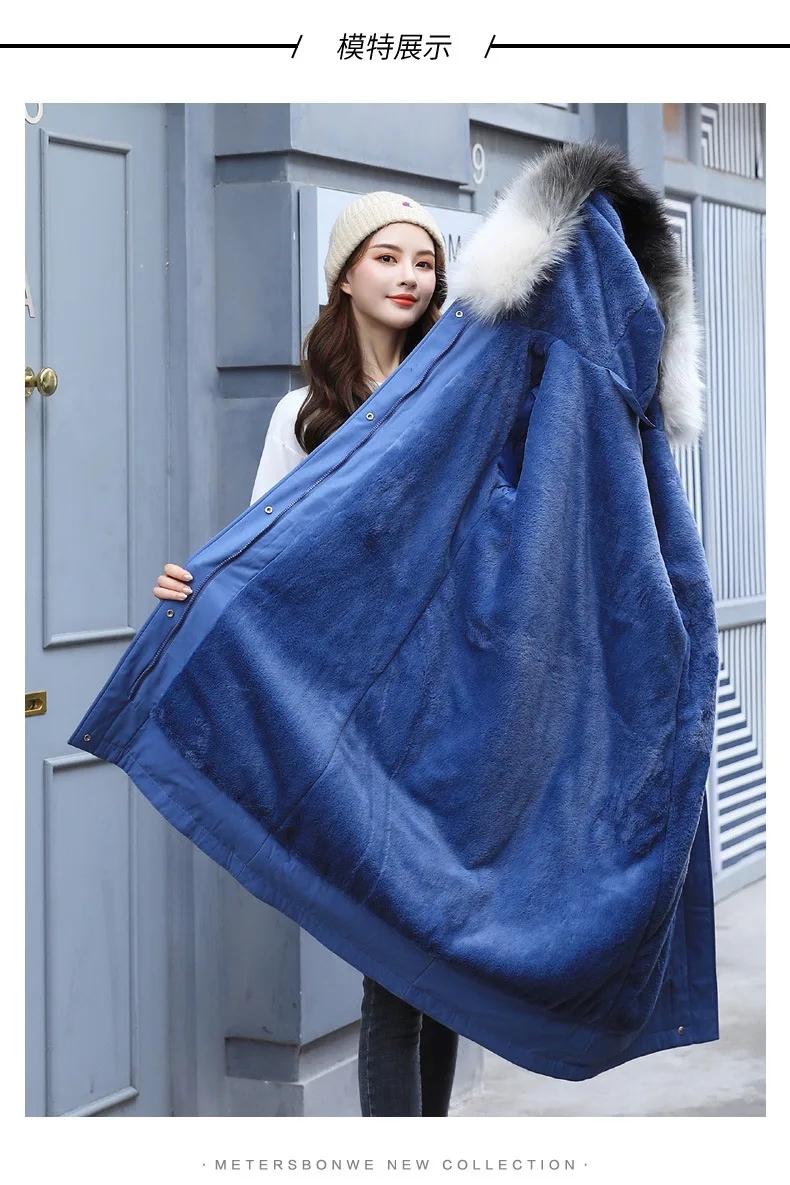 2019 winter new fur collar long section cotton coat female one down padded women's party to overcome jacket
2019 winter new fur collar long section cotton coat female one down padded women's party to overcome jacket