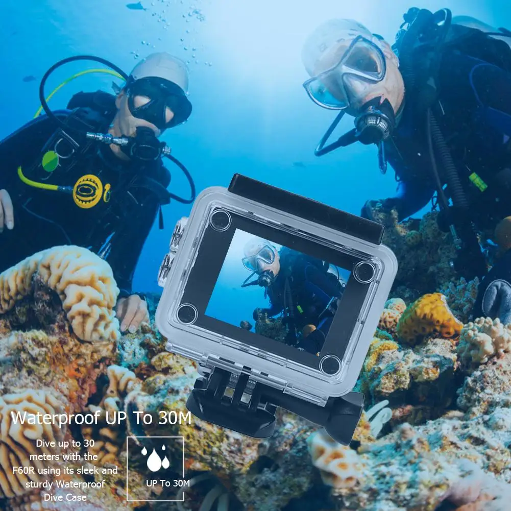 Diving 30m Waterproof Action Camera 1080P Full HD Helmet Sport Camera DV Camera Beautiful And Sturdy Waterproof Enclosure 
Diving 30m Waterproof Action Camera 1080P Full HD Helmet Sport Camera DV Camera Beautiful And Sturdy Waterproof Enclosure