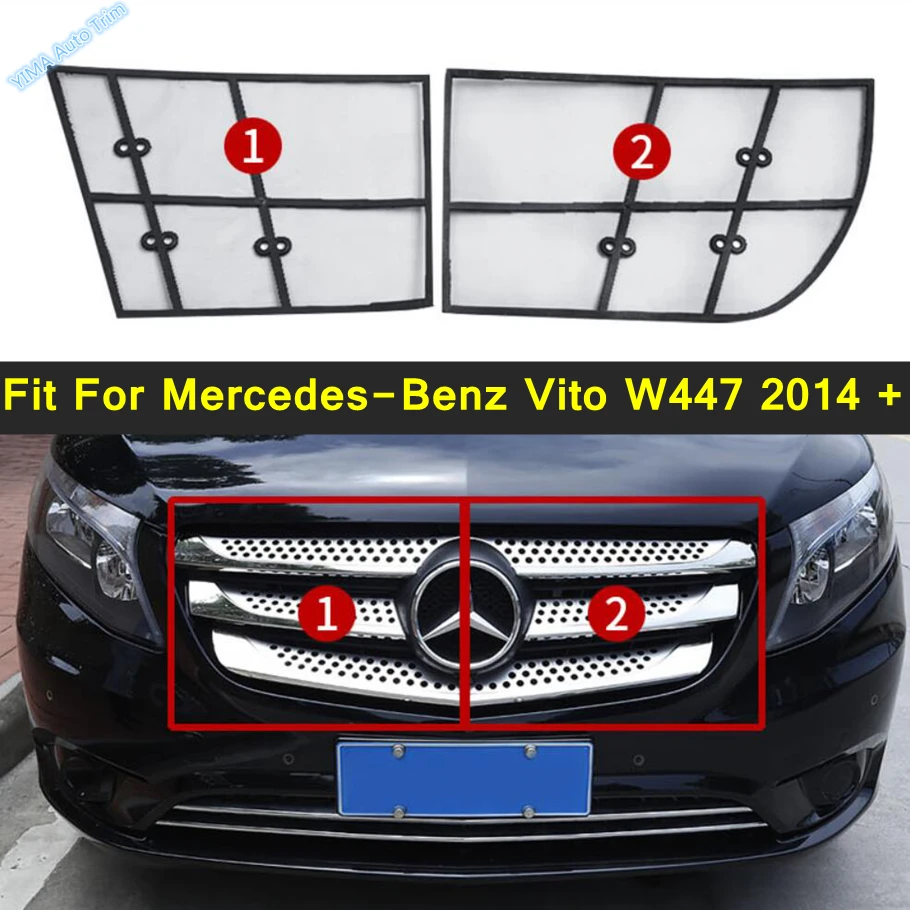 

Сетка для защиты от насекомых, передняя решетка для решетки радиатора, защитная сетка, Накладка для Mercedes-Benz Vito W447 2014-2021, автомобильные внешни...
