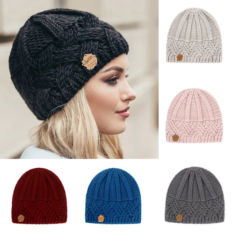 Winter Hat for Women Woolen Hat Lattice Thick Needle Wool Knitted Hat Fashion Women's Winter Hat Women's Cap Warm
Winter Hat for Women Woolen Hat Lattice Thick Needle Wool Knitted Hat Fashion Women's Winter Hat Women's Cap Warm
