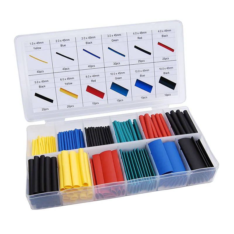 High 328pcs Heat Shrink Tube Set Assorted Insulation Shrinkable Tube 2:1 Wire Cable Sleeve Kit I88
High 328pcs Heat Shrink Tube Set Assorted Insulation Shrinkable Tube 2:1 Wire Cable Sleeve Kit I88