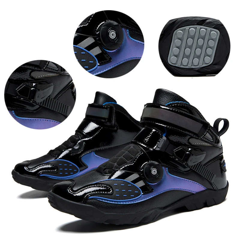 Professional Men's Motorcycle Boots Microfiber Leather Off-Road Motorcycle Anti-Skid Motorcycle Riding Shoes For Men And Women
Professional Men's Motorcycle Boots Microfiber Leather Off-Road Motorcycle Anti-Skid Motorcycle Riding Shoes For Men And Women