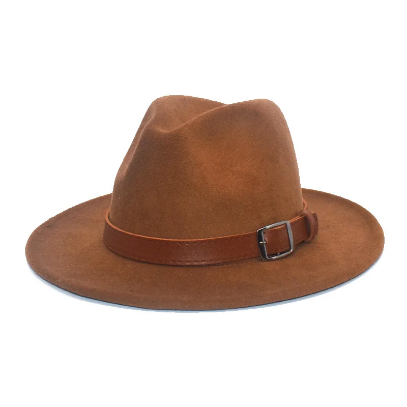 2021 New Fedora Women's Hat Autumn And Winter Warm Hat Men's Jazz Hat Woolen Topper Fedoras Jacquemus Man Hat
2021 New Fedora Women's Hat Autumn And Winter Warm Hat Men's Jazz Hat Woolen Topper Fedoras Jacquemus Man Hat