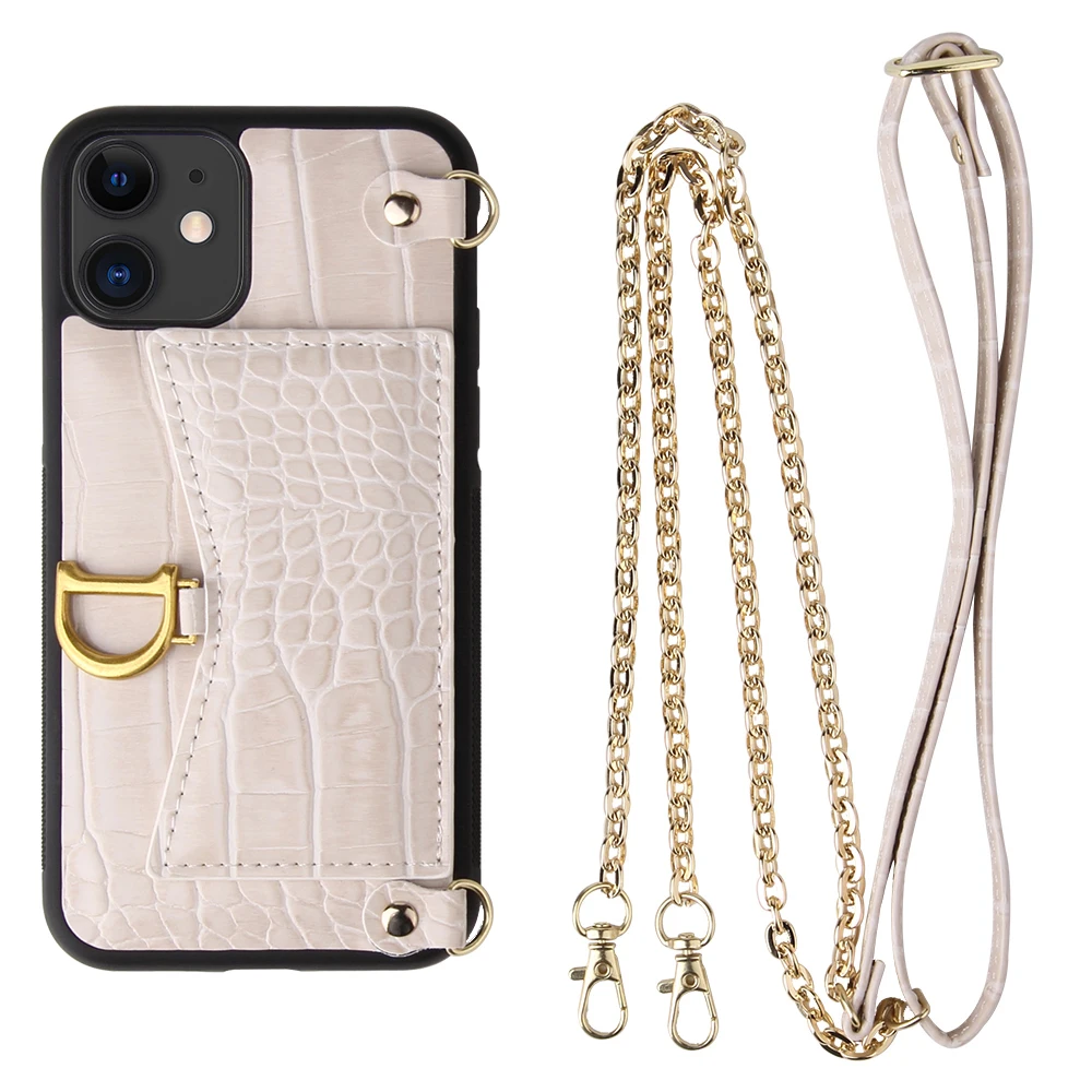 Wallet card bag crossbody phone case with chain for iphone 11 12 Pro Max Crocodile texture Luxury brand high quality cover funda
Wallet card bag crossbody phone case with chain for iphone 11 12 Pro Max Crocodile texture Luxury brand high quality cover funda