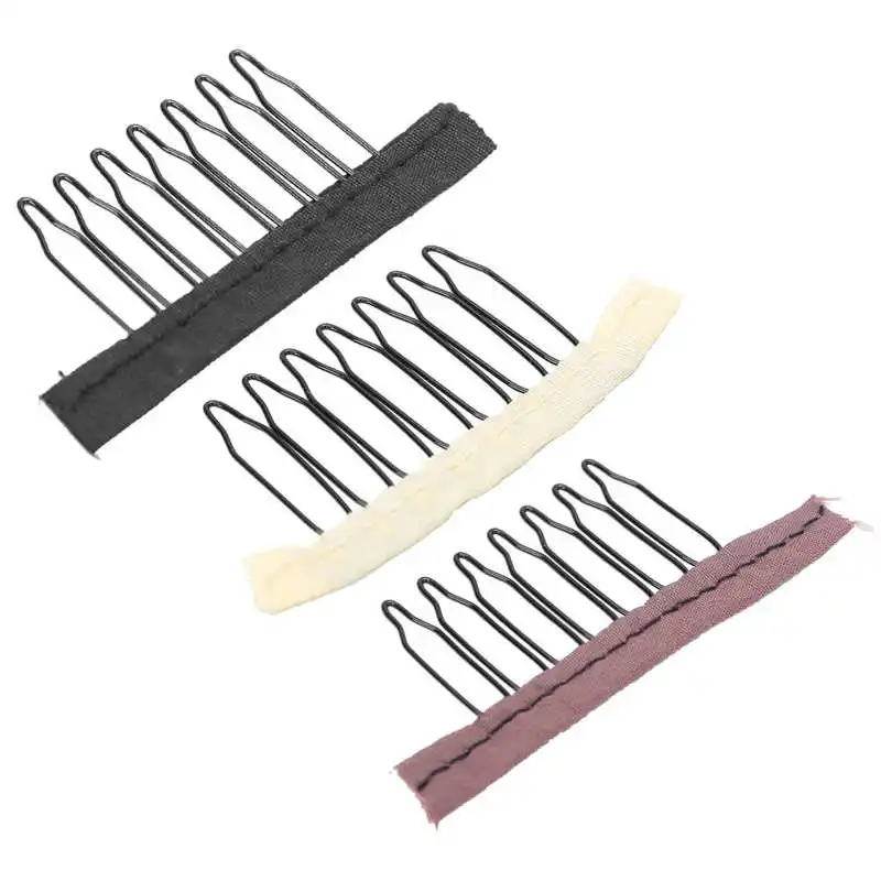 Hair Ties Hair Donut Wig Comb Clips Stainless Steel 7Teeth Wig Clips for Hairpiece Cap Wig Accessories Hair Styling
Hair Ties Hair Donut Wig Comb Clips Stainless Steel 7Teeth Wig Clips for Hairpiece Cap Wig Accessories Hair Styling