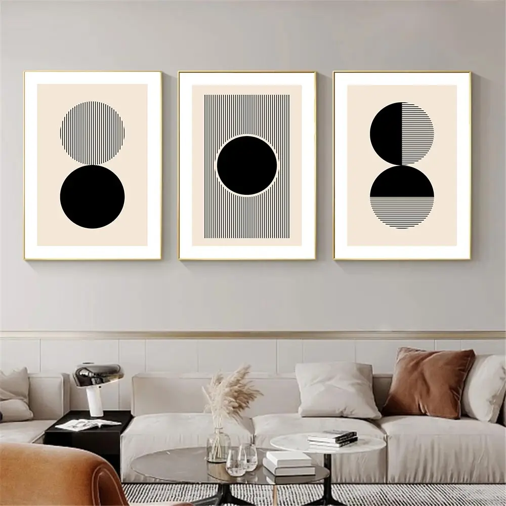 Abstract Geometry Canvas Painting Lines Drawing Wall Art Poster Round Art Print Beige Pictures Modern Living Room Interior Decor
Abstract Geometry Canvas Painting Lines Drawing Wall Art Poster Round Art Print Beige Pictures Modern Living Room Interior Decor