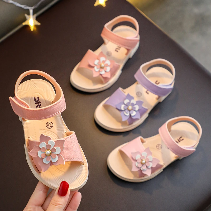 New Flowers Gilrs Leather Sandals Toddler Girl Shoes Summer Kids Sandal School Shoes Children Baby Purple Beach Shoes 4-12Y
New Flowers Gilrs Leather Sandals Toddler Girl Shoes Summer Kids Sandal School Shoes Children Baby Purple Beach Shoes 4-12Y