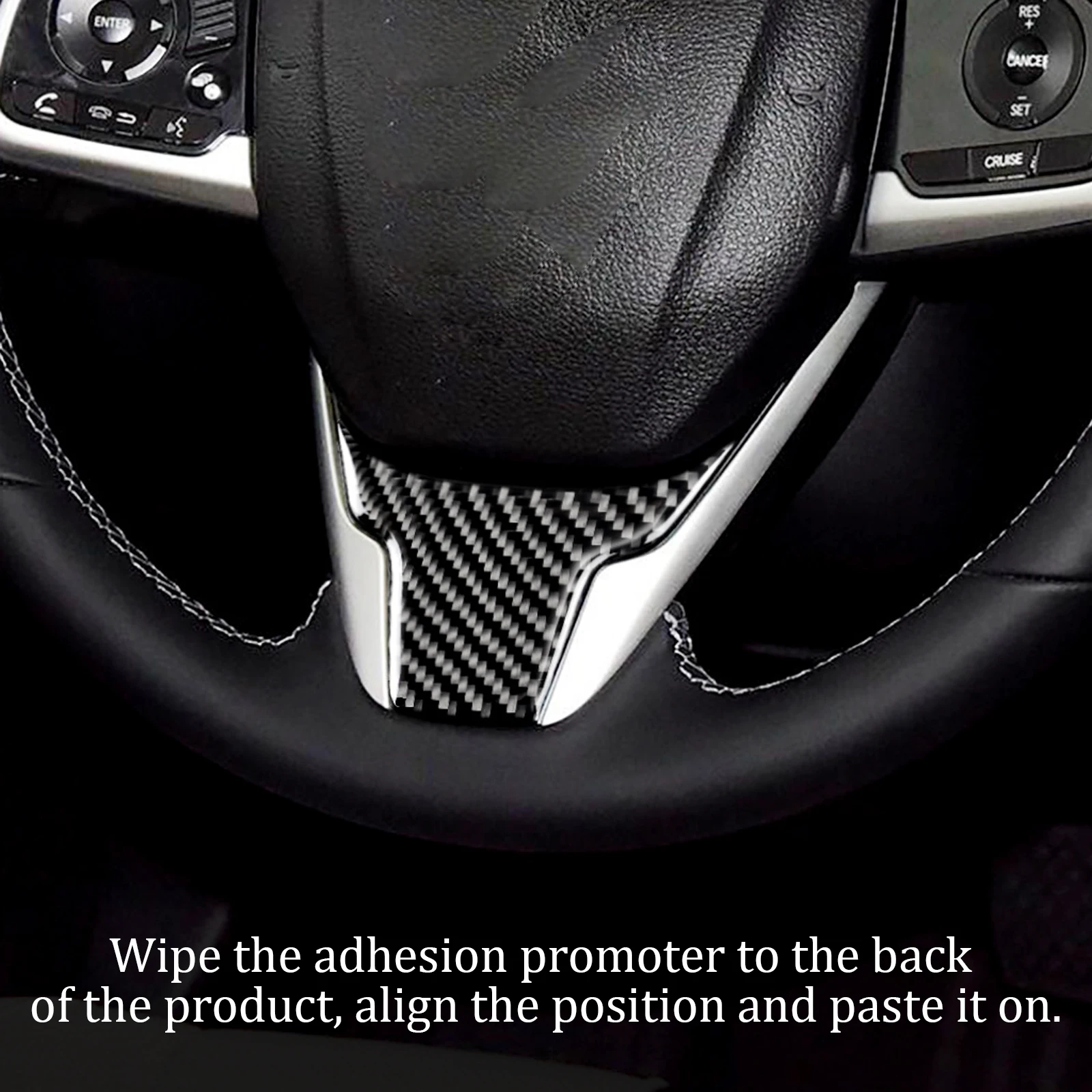 Carbon Fiber Interior Accessories Steering Wheel Modification Protective Cover Trim Stickers For Honda Civic 2016-2019 Decals
Carbon Fiber Interior Accessories Steering Wheel Modification Protective Cover Trim Stickers For Honda Civic 2016-2019 Decals