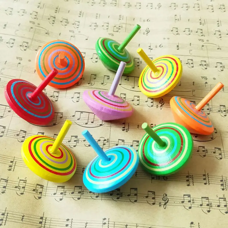 18 Pcs Colorful Wooden Spinning Safe Nontoxic Wood Toy For Kids Children ZXX9158 
18 Pcs Colorful Wooden Spinning Safe Nontoxic Wood Toy For Kids Children ZXX9158