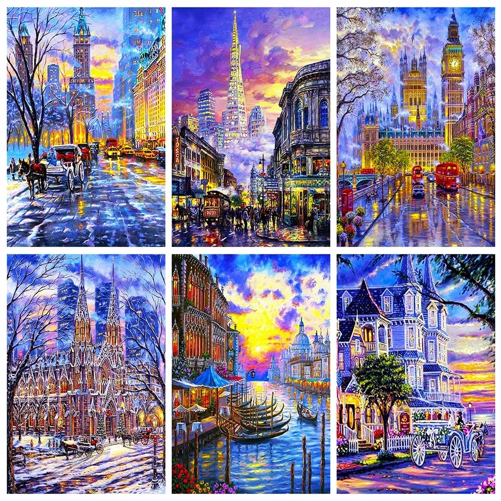 City Street Scenery Diamond Painting 5D Diy Full Square/round Drill Diamond Embroidery Rhinestone Landscape Wall Art Pictures
City Street Scenery Diamond Painting 5D Diy Full Square/round Drill Diamond Embroidery Rhinestone Landscape Wall Art Pictures