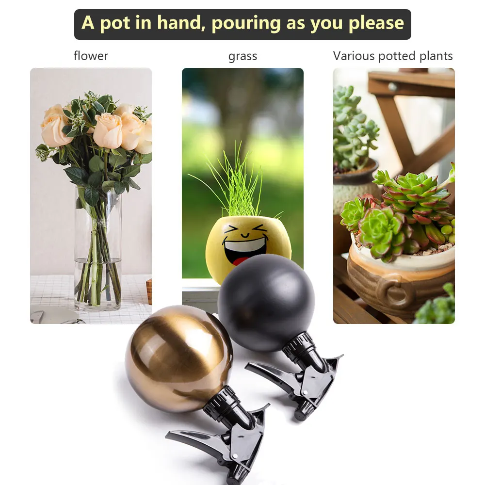 Stainless Steel Watering Can Mini Black Gold Color Succulent Plant Watering Pot Device Spraying Bottle Indoors Garden Tool 500ml 
Stainless Steel Watering Can Mini Black Gold Color Succulent Plant Watering Pot Device Spraying Bottle Indoors Garden Tool 500ml