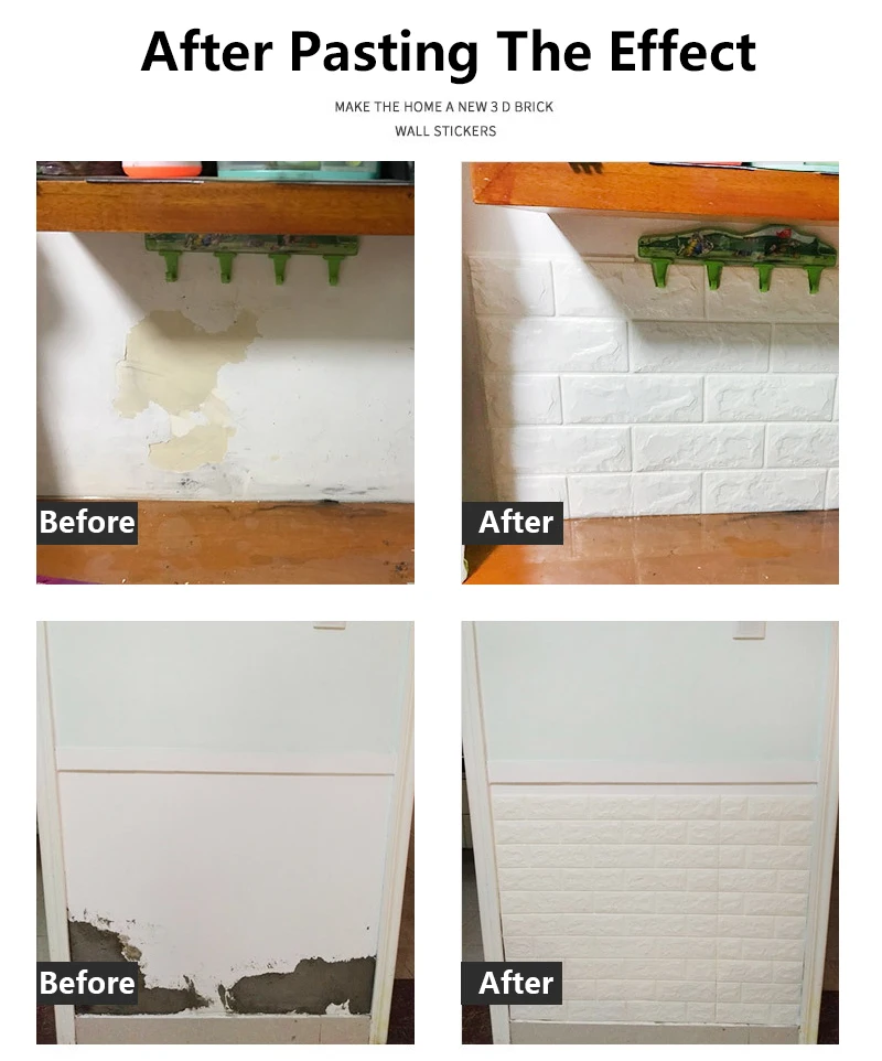 15pcs Self-adhesive Wallpaper 3D Wall Stickers Imitation Brick Waterproof DIY Home Decoration Children's Room Bedroom Bathroom
15pcs Self-adhesive Wallpaper 3D Wall Stickers Imitation Brick Waterproof DIY Home Decoration Children's Room Bedroom Bathroom