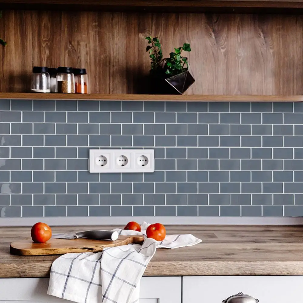 Самоклеящаяся водостойкая 3D эпоксидная плитка Backsplash стикер сделай сам