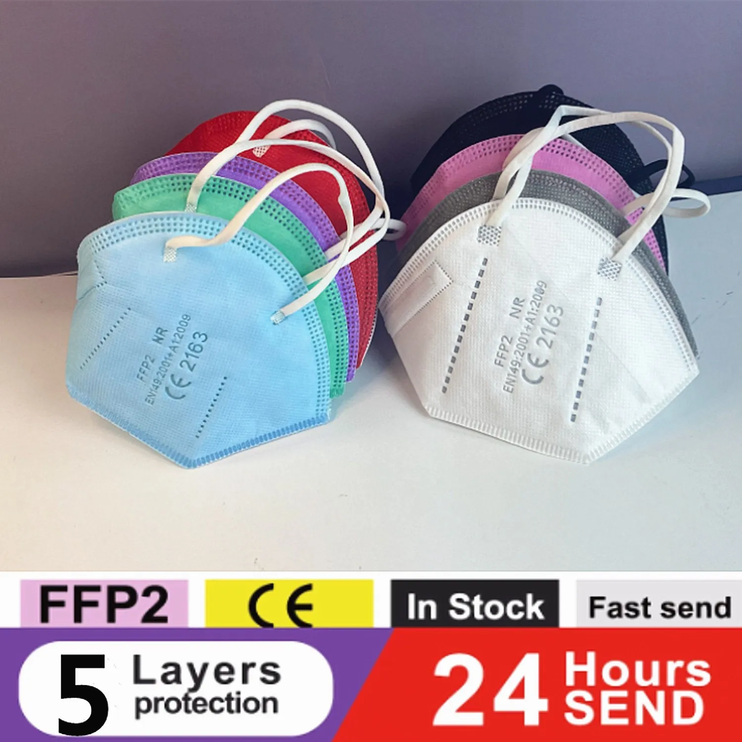 20-200 Pieces 5 Ply FFP2 Masks Adult Color KN95 Fabric Mascara Approved Face Face FPP2 Mask KN95 Filtering Respirator FFP2MASK
20-200 Pieces 5 Ply FFP2 Masks Adult Color KN95 Fabric Mascara Approved Face Face FPP2 Mask KN95 Filtering Respirator FFP2MASK