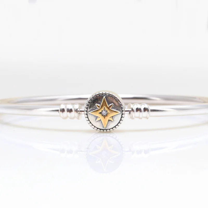 Hot Authentic 100% 925 Sterling Silver Five-pointed star bracelet for Christmas Gift
Hot Authentic 100% 925 Sterling Silver Five-pointed star bracelet for Christmas Gift