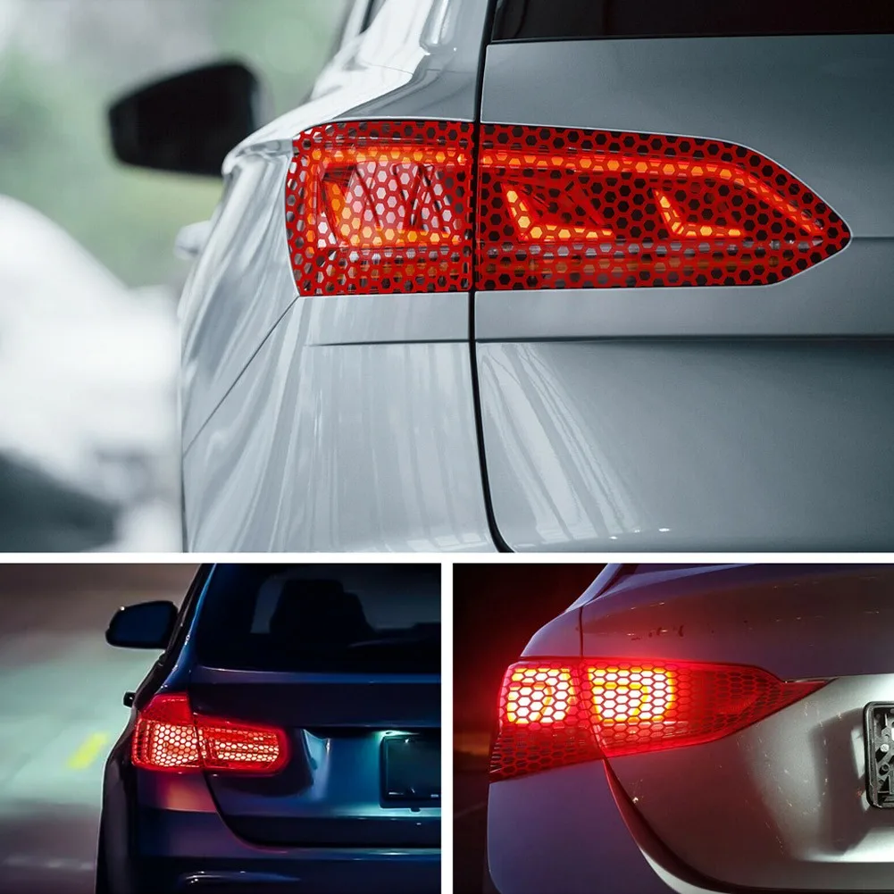 Car Stickers Accessories Red Rear Tail Light Mesh Sticker PVC Waterproof For Car Universal Taillight Lamp Cover Decal Parts
Car Stickers Accessories Red Rear Tail Light Mesh Sticker PVC Waterproof For Car Universal Taillight Lamp Cover Decal Parts