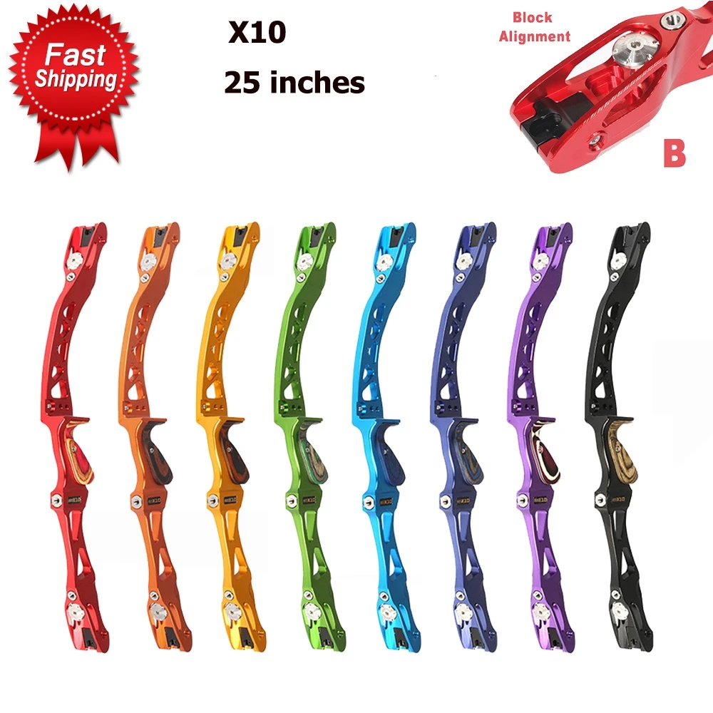 Sanlida Archery X10 High-End Target Recurve Bow ILF Riser 25", CNC 6061-T6 Anodized Colors Hunting Shooting Outdoor Sport
Sanlida Archery X10 High-End Target Recurve Bow ILF Riser 25", CNC 6061-T6 Anodized Colors Hunting Shooting Outdoor Sport