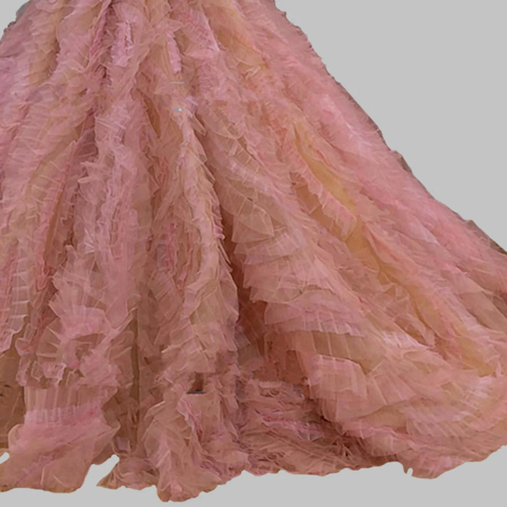 Arabic Beading Formal Evening Dresses Empire Pink Puffy Tulle Tiered Prom Dress Islamic V-Neck Women Gowns Custom Robe De Soiree
Arabic Beading Formal Evening Dresses Empire Pink Puffy Tulle Tiered Prom Dress Islamic V-Neck Women Gowns Custom Robe De Soiree