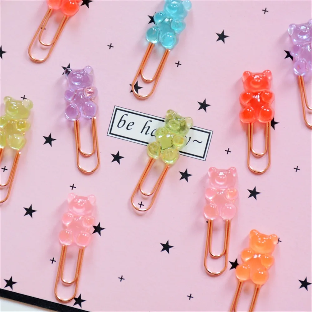 2-4pcs Lovely Bear Paper Clips Decorative Kawaii Stationery Bookmark Binder File Clips School Office Supplies Accessories
2-4pcs Lovely Bear Paper Clips Decorative Kawaii Stationery Bookmark Binder File Clips School Office Supplies Accessories