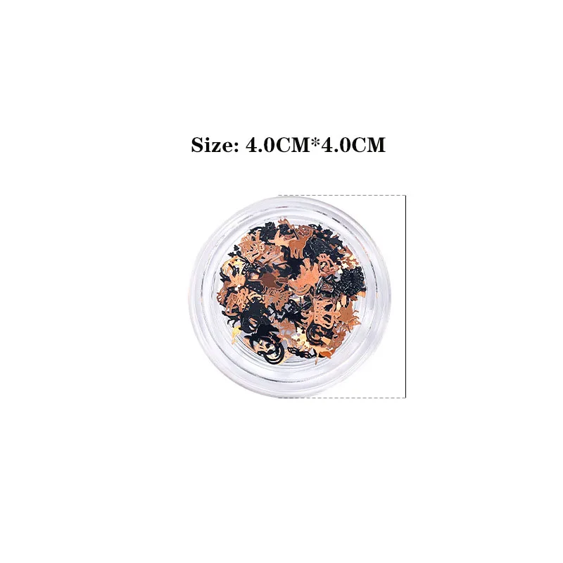 1box of Halloween Series Double-sided Hollow Computer Piecebutterfly Witch 3D Snowflake Hybrid Ultra-thin Sequin Nail Decoration
1box of Halloween Series Double-sided Hollow Computer Piecebutterfly Witch 3D Snowflake Hybrid Ultra-thin Sequin Nail Decoration