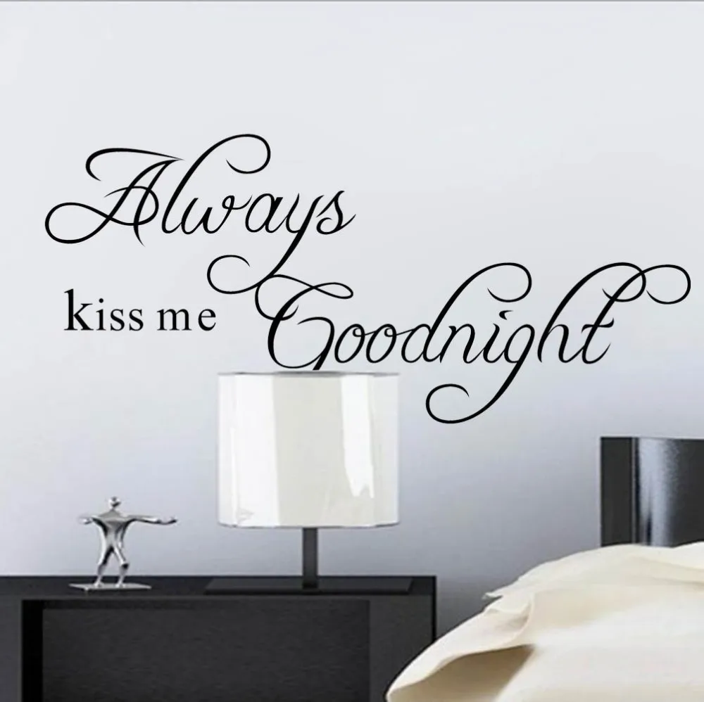 Always Kiss Me Wall Sticker for Bedroom Wall Art Decor Home Decoration Detachable Vinyl Wall Sticker Decor
Always Kiss Me Wall Sticker for Bedroom Wall Art Decor Home Decoration Detachable Vinyl Wall Sticker Decor