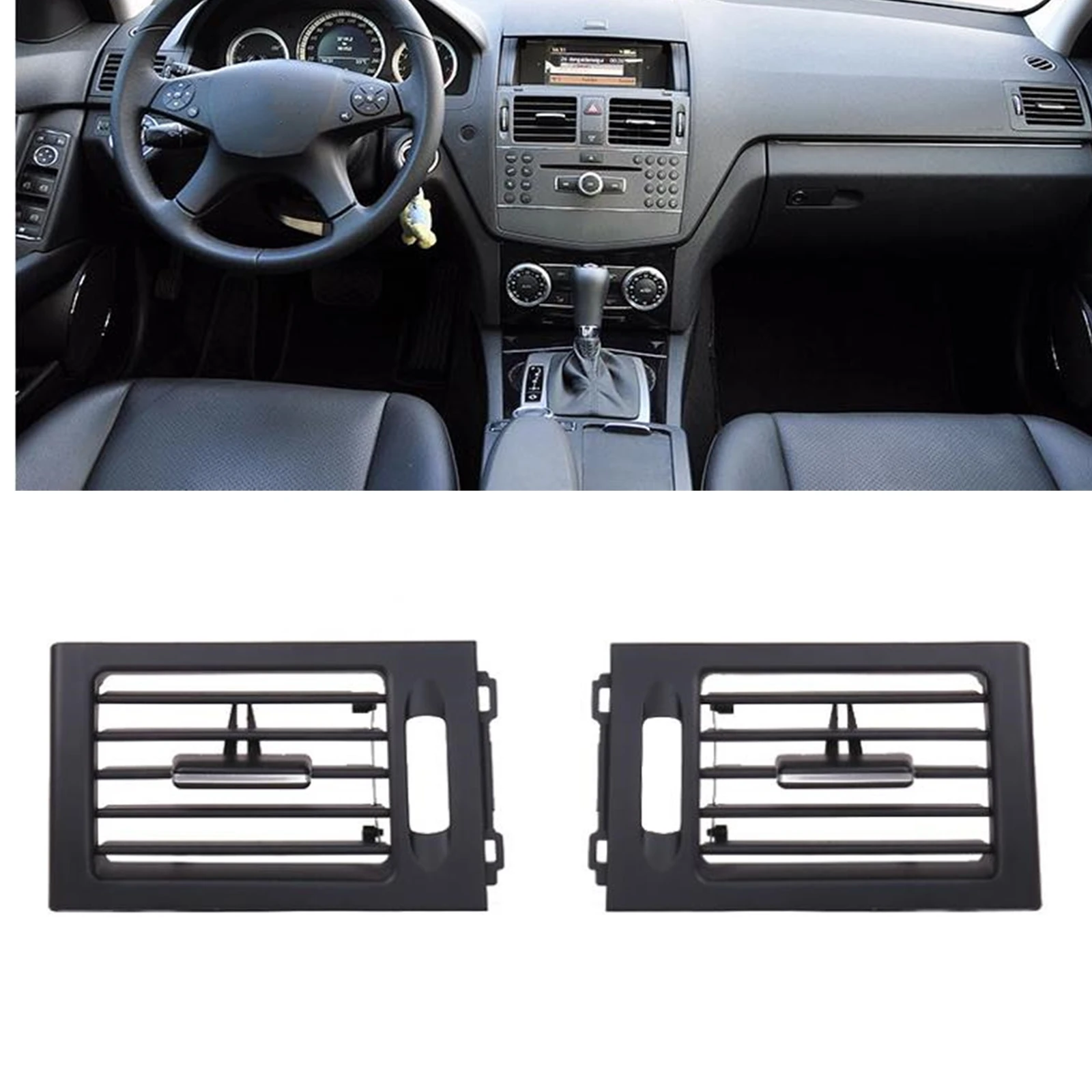 Black Front Dashboard AC Air Outlet Vent For Mercedes-Benz C-class W204 C180 C200 Right/Left Dash Board Side Panel Grill Grille
Black Front Dashboard AC Air Outlet Vent For Mercedes-Benz C-class W204 C180 C200 Right/Left Dash Board Side Panel Grill Grille