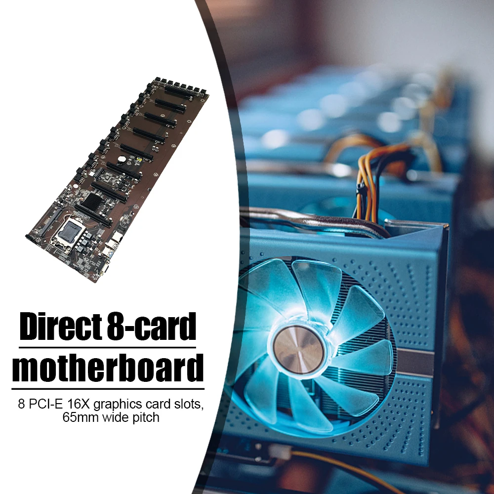 BTC-B75 Computer Motherboard E-ATX MDDR3 8G USB 3.0 SATA 3.0 Mainboard Support for 1660/2070/3090 Series Graphics Card
BTC-B75 Computer Motherboard E-ATX MDDR3 8G USB 3.0 SATA 3.0 Mainboard Support for 1660/2070/3090 Series Graphics Card