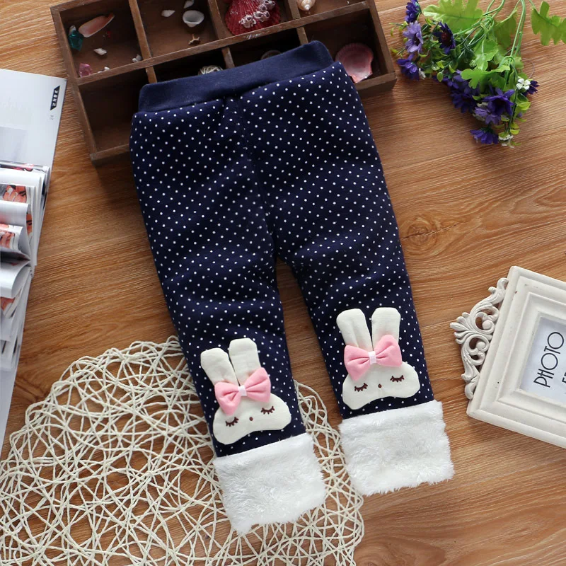 Новинка 2020 Зимние теплые брюки плотные штаны для маленьких девочек леггинсы