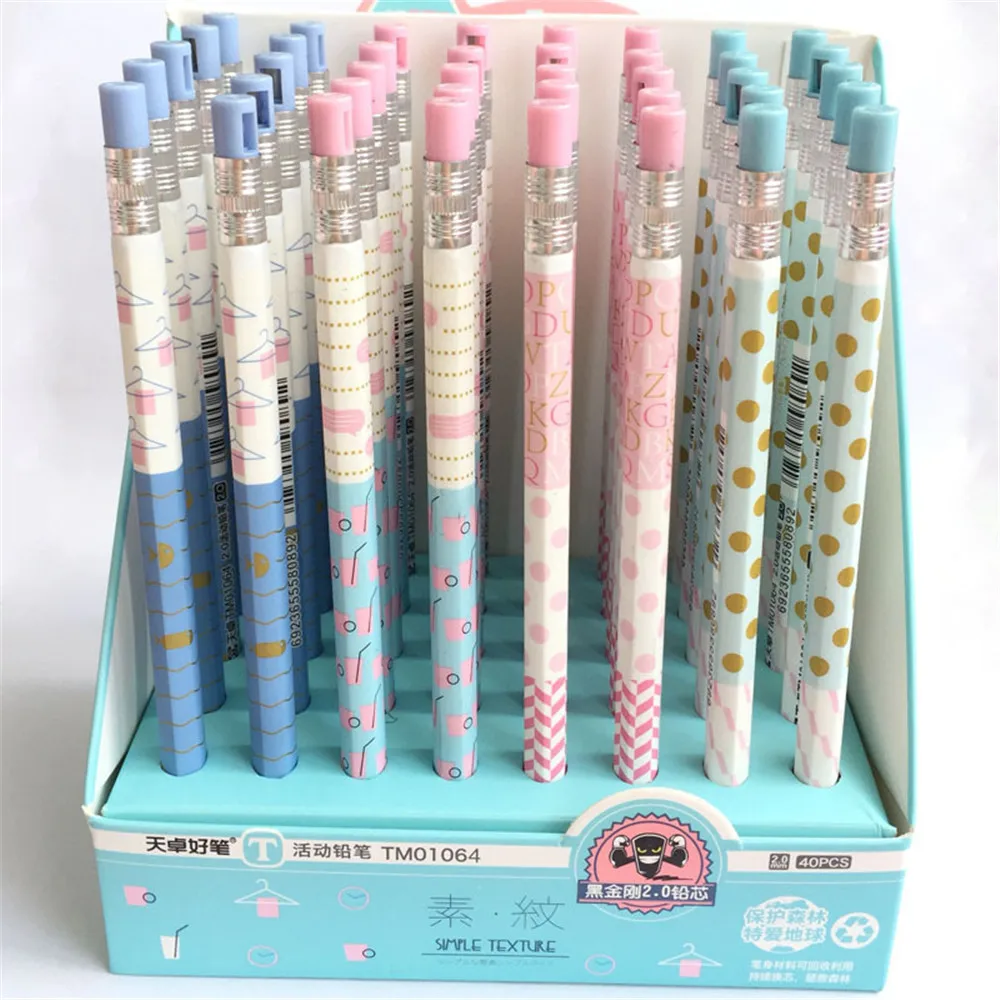 4pcs Cute Colorful Dots Wave Striped Mechanical Pencils Automatic Pencils Kawaii Stationery School Office Writing Supplies
4pcs Cute Colorful Dots Wave Striped Mechanical Pencils Automatic Pencils Kawaii Stationery School Office Writing Supplies