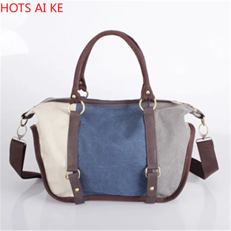 Canvas Women handBags Large Capacity fashion casual travel Bag Patchwork shopping bag woman tote
Canvas Women handBags Large Capacity fashion casual travel Bag Patchwork shopping bag woman tote