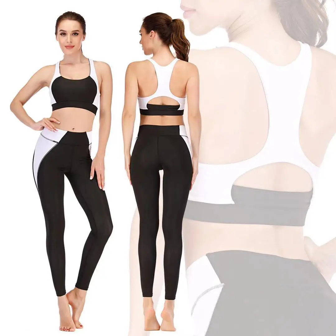 2021 Summer Sexy Women Gym Workout Yoga Suits Clothes Skinny Running Outfit Sleeveless Padded Top High Waist Leggings Sport Sets 
2021 Summer Sexy Women Gym Workout Yoga Suits Clothes Skinny Running Outfit Sleeveless Padded Top High Waist Leggings Sport Sets