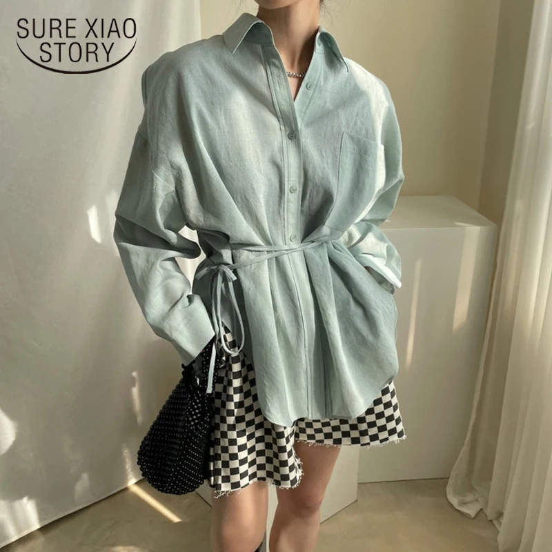 Casual Long Sleeve Cotton Blouse Women Autumn Chic Irregular Split Back Loose Woman Blouses Korean Solid Shirts Tops Blusa 15837
Casual Long Sleeve Cotton Blouse Women Autumn Chic Irregular Split Back Loose Woman Blouses Korean Solid Shirts Tops Blusa 15837