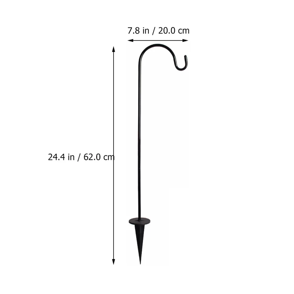 4 Pcs In-Ground Shepherds Hook Stylish Lantern Hook Practical Garden Iron Hook 
4 Pcs In-Ground Shepherds Hook Stylish Lantern Hook Practical Garden Iron Hook