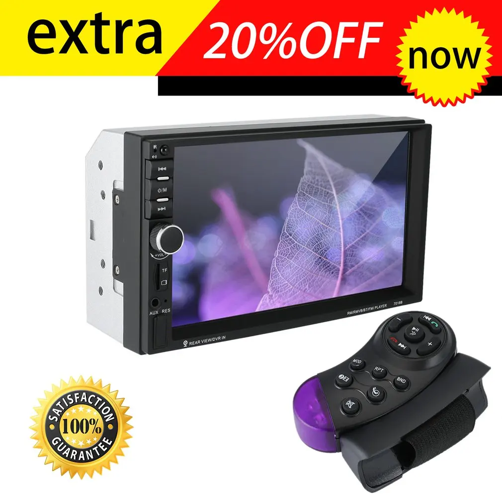2019 New 7 Inch Double 7018B 2 DIN Car FM Stereo Radio MP5 Player TouchScreen Multimedia player With Direction Control
2019 New 7 Inch Double 7018B 2 DIN Car FM Stereo Radio MP5 Player TouchScreen Multimedia player With Direction Control