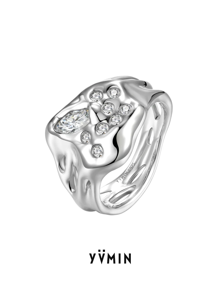 YVMIN YVMIN Ripple 2021 Spring and Summer Series Dense Inlaid Jewel Expansion Ring S925 Silver
YVMIN YVMIN Ripple 2021 Spring and Summer Series Dense Inlaid Jewel Expansion Ring S925 Silver