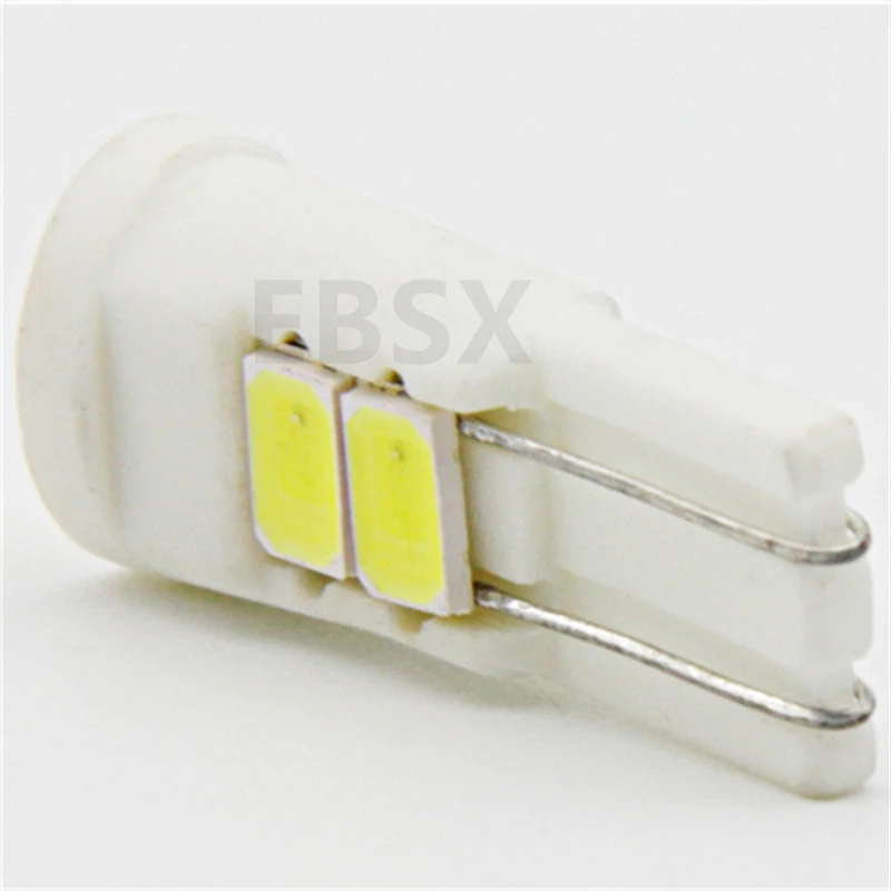 Керамичессветодиодный светодиодные лампы EBSX 100 шт. T10 W5W 6 SMD 5630 6SMD светодиодный LED