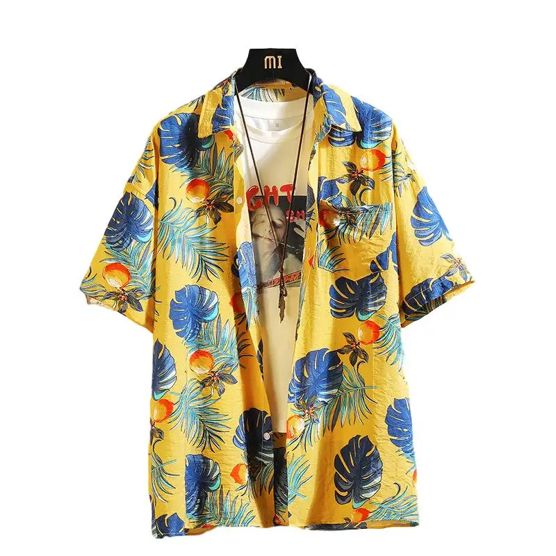 BANNAJI Print Brand Summer Hawaiian Men's Beach Shirt Fashion Short Sleeve Floral Loose Casual Shirts Plus Asian SIZE M-5XL
BANNAJI Print Brand Summer Hawaiian Men's Beach Shirt Fashion Short Sleeve Floral Loose Casual Shirts Plus Asian SIZE M-5XL