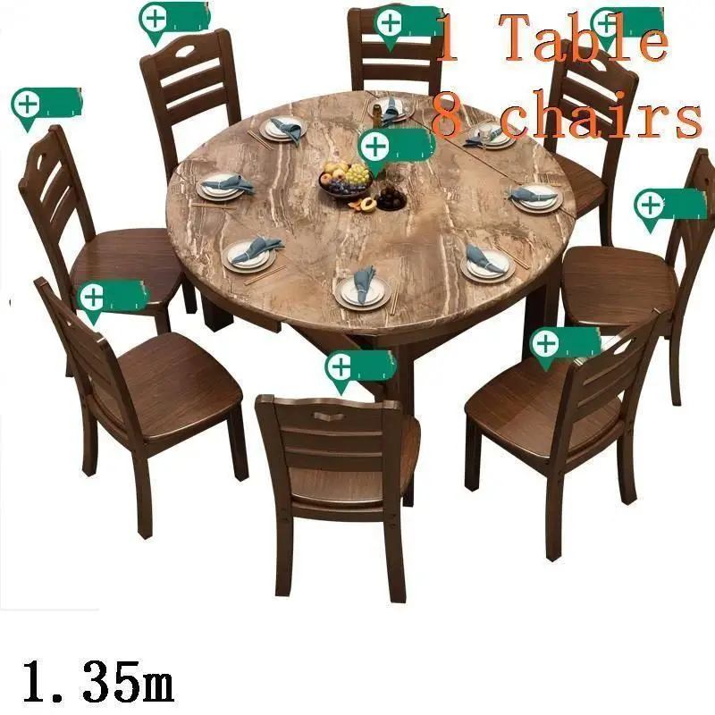 Masa Sandalye Salle Manger imperne A Langer Eettafel Meja Makan деревянный круглый стол для