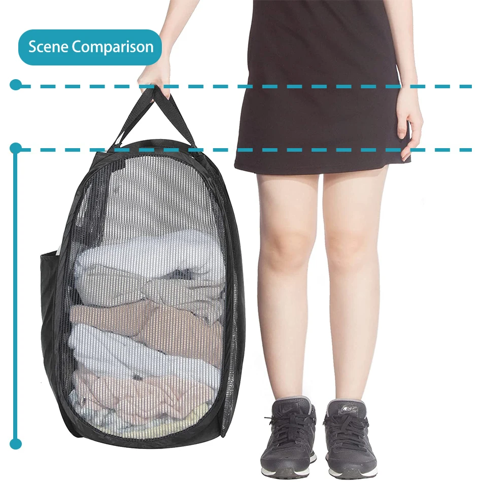 4-Pack Large Pop-Up Mesh Clothes Hamper,Foldable Laundry Hamper With Side Pocket,Collapsible Laundry Basket with Durable Handles
4-Pack Large Pop-Up Mesh Clothes Hamper,Foldable Laundry Hamper With Side Pocket,Collapsible Laundry Basket with Durable Handles
