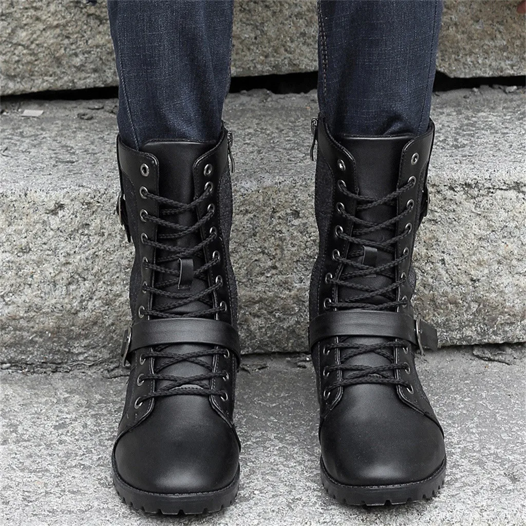 Pop Men Boots Men Desert Boots Genuine Leather lace-up Casual Shoes Male Tooling Boots Couple Boots Winter 7.18 
Pop Men Boots Men Desert Boots Genuine Leather lace-up Casual Shoes Male Tooling Boots Couple Boots Winter 7.18