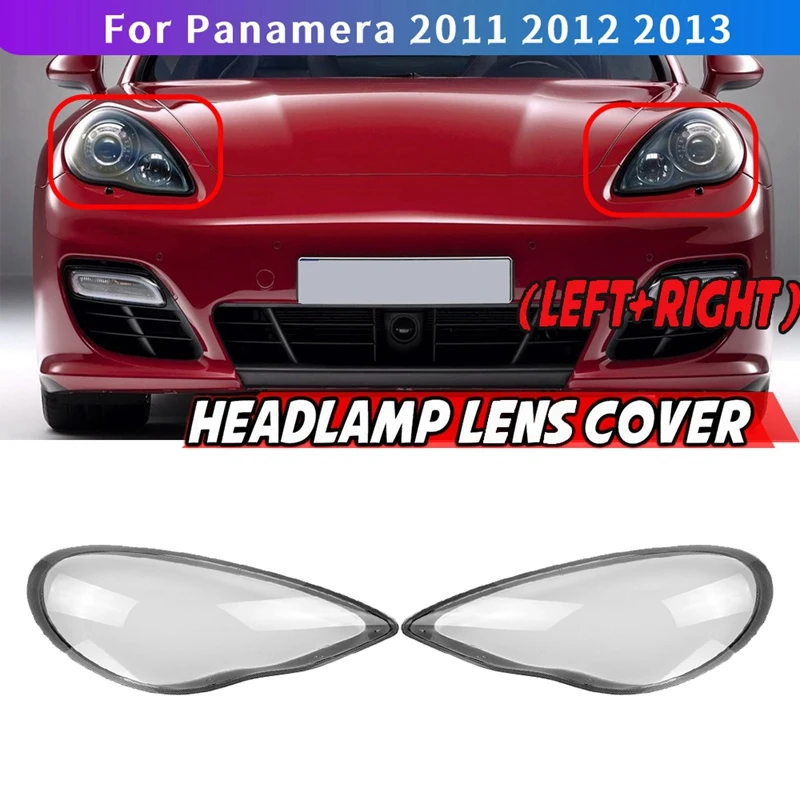 1 Pair Left+Right for -Porsche Panamera 2010 11 12 2013 Car Headlight Lens Cover Lamp Shade Front Auto Light Shell
1 Pair Left+Right for -Porsche Panamera 2010 11 12 2013 Car Headlight Lens Cover Lamp Shade Front Auto Light Shell