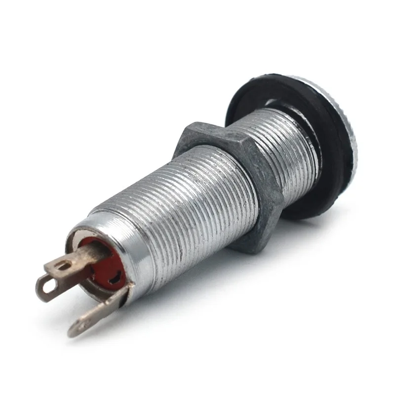 1/4" 6.35mm Threaded Cylinder Output Input Jack Plug Socket Pickup Output Jack Black/Chrome Electic Guitar Bass Jack Socket
1/4" 6.35mm Threaded Cylinder Output Input Jack Plug Socket Pickup Output Jack Black/Chrome Electic Guitar Bass Jack Socket