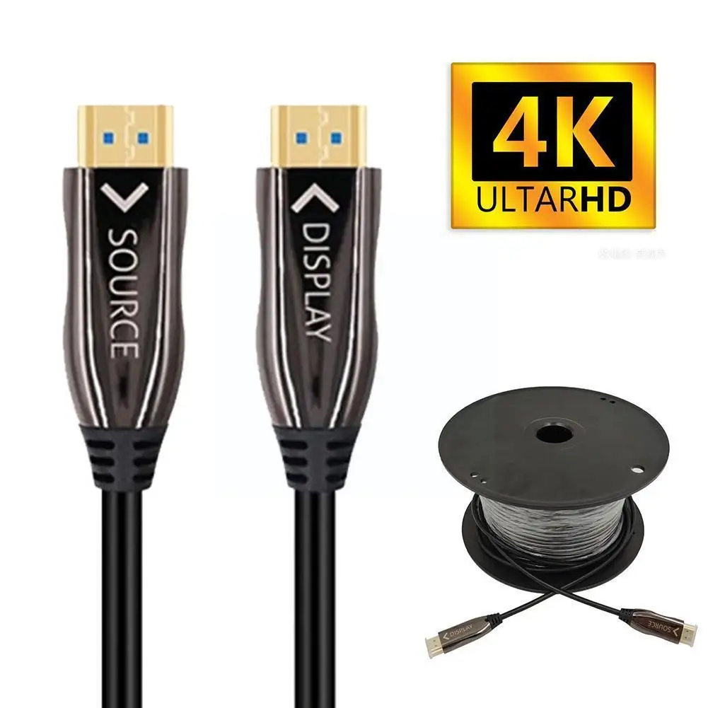 New 4k Optical Fiber Cable Fiber -compatible 2.0 Cable 60hz Supports 18gbps Dolby Hdr10 Hdcp 2.2 For Tv Laptop Ps4 Proj G4x6
New 4k Optical Fiber Cable Fiber -compatible 2.0 Cable 60hz Supports 18gbps Dolby Hdr10 Hdcp 2.2 For Tv Laptop Ps4 Proj G4x6